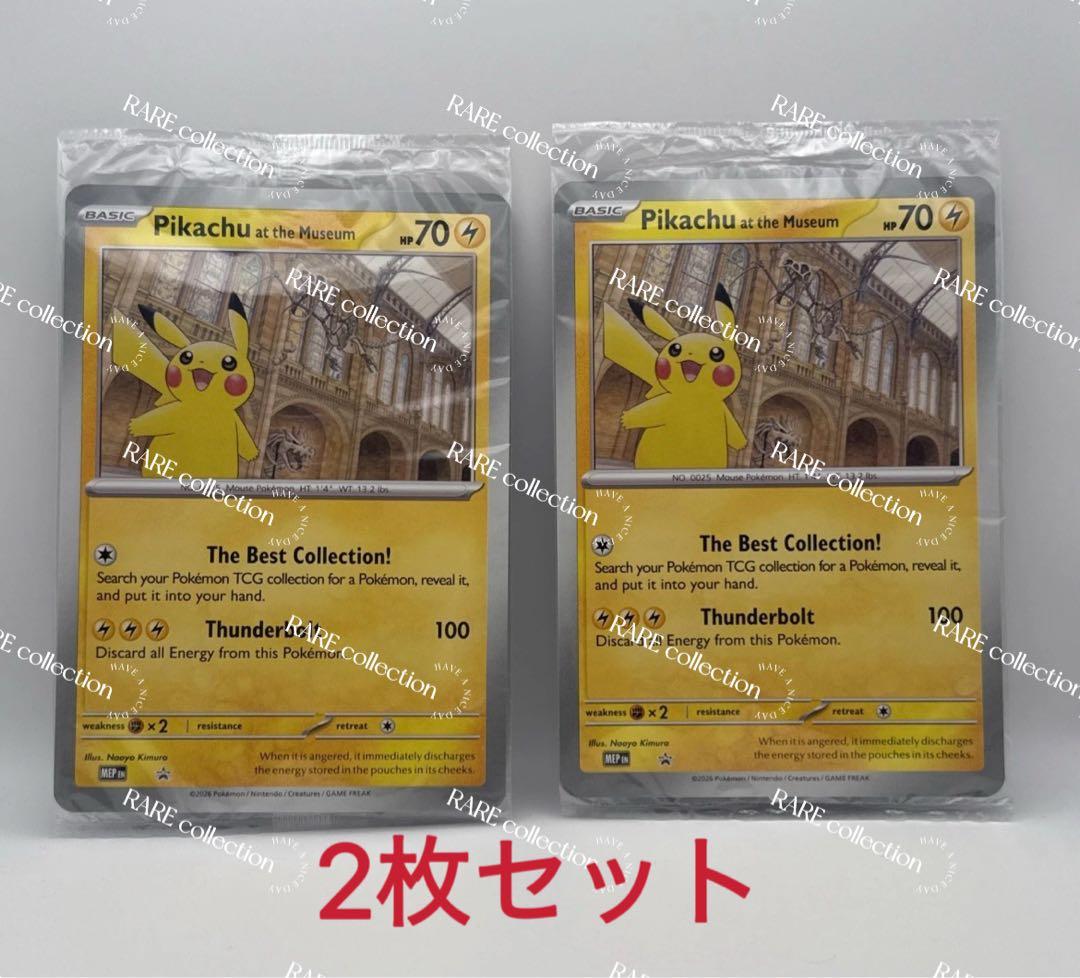 2枚 Pikachu at the Museum ピカチュウ ロンドン博物館④ - メルカリ