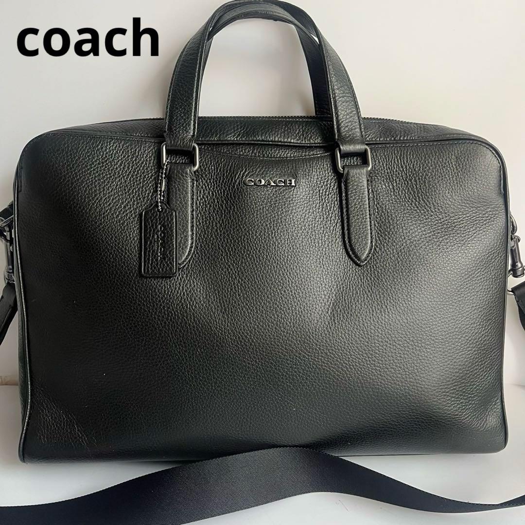 ✨️未使用級に近い✨️ coach ビジネスバッグ　ブリーフケース　レザー　　黒