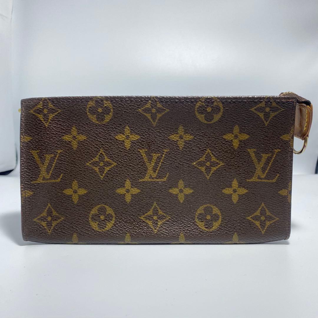 美品　ルイヴィトン ポーチ　ブラウン　モノグラム バケツトート付属ポーチ