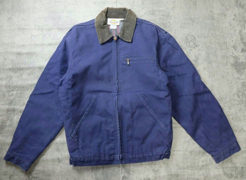 フェード◎Dickies デトロイトジャケット ネイビー USA製 カーハート