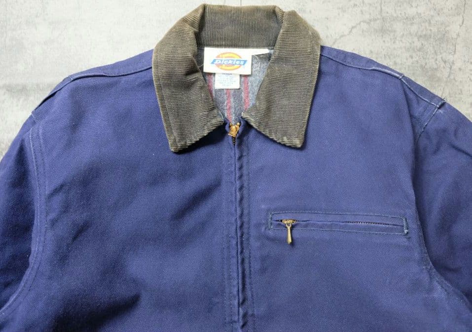 フェード◎Dickies デトロイトジャケット ネイビー USA製 カーハート