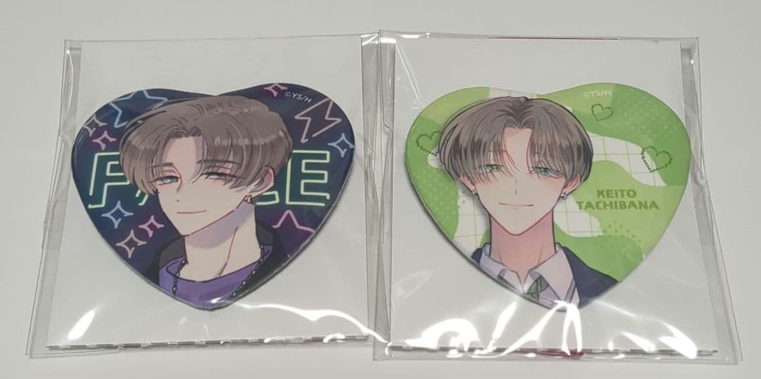 多聞くん今どっち 缶バッジ ハート カフェ橘 敬人 - メルカリ