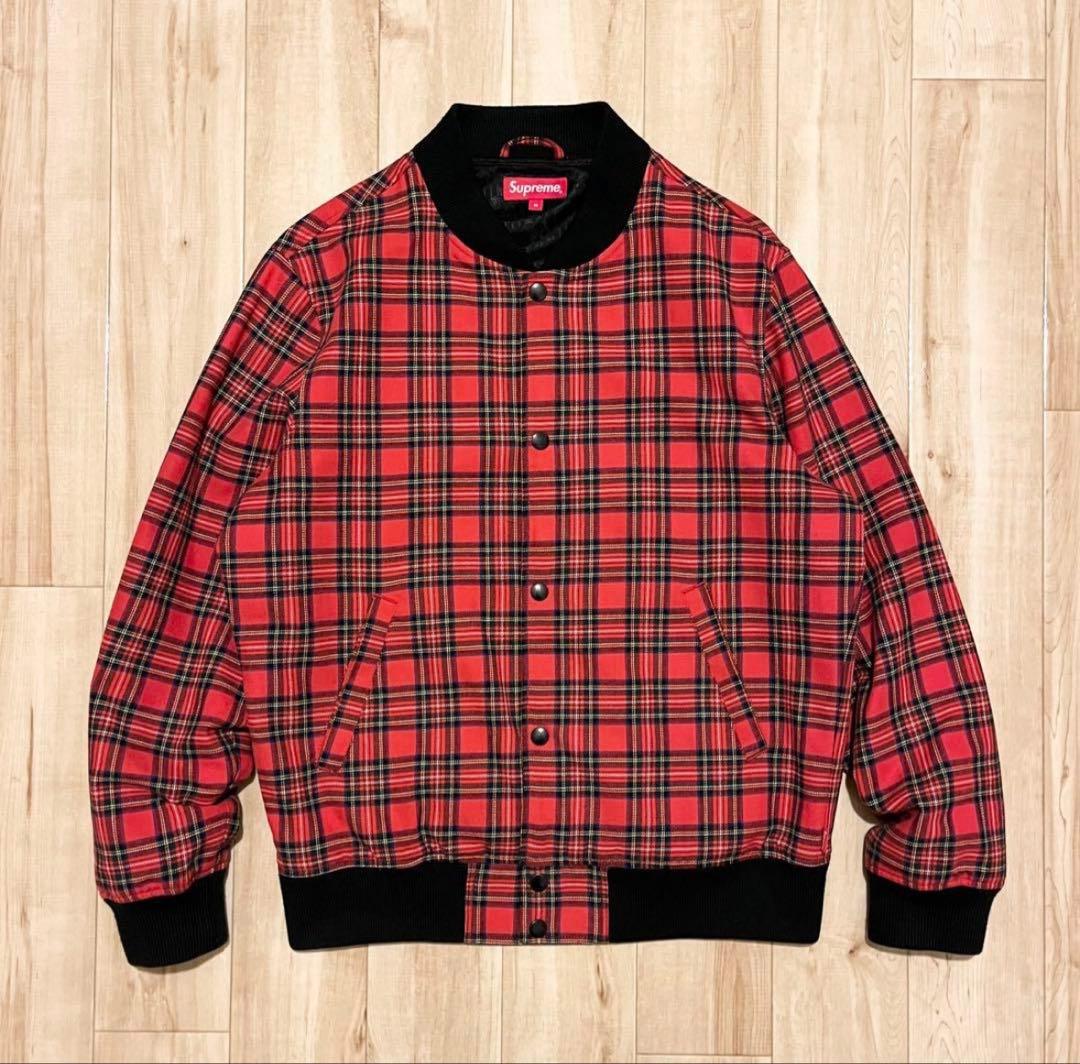 タ*ロ様 supreme 13AW plaid bomber jacket