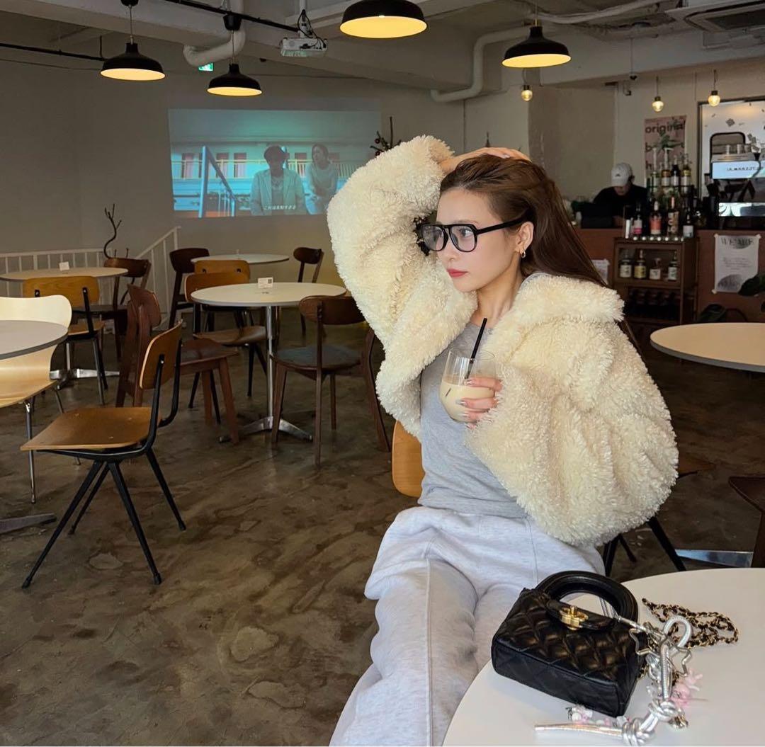 最終値下げ yo BIOTOPビオトープ クロップドファーコート - メルカリ