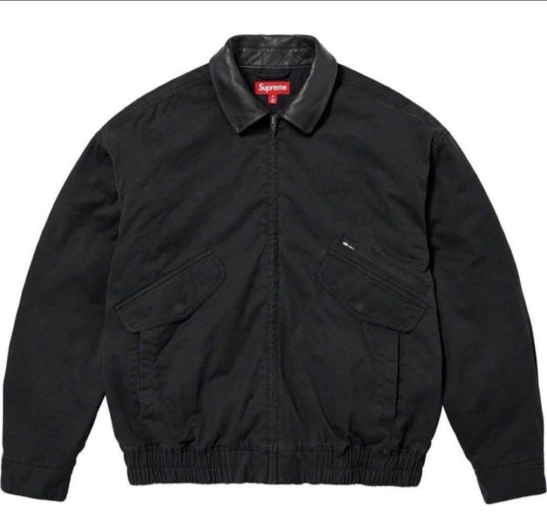 ジャケット・アウター Supreme Leather Collar Utility Jacket L