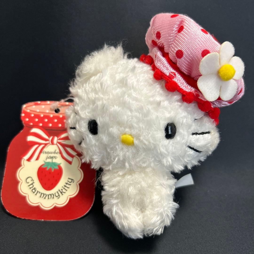 サンリオ　チャーミーキティ　2013年　ストロベリージャム　ベレー帽　マスコット