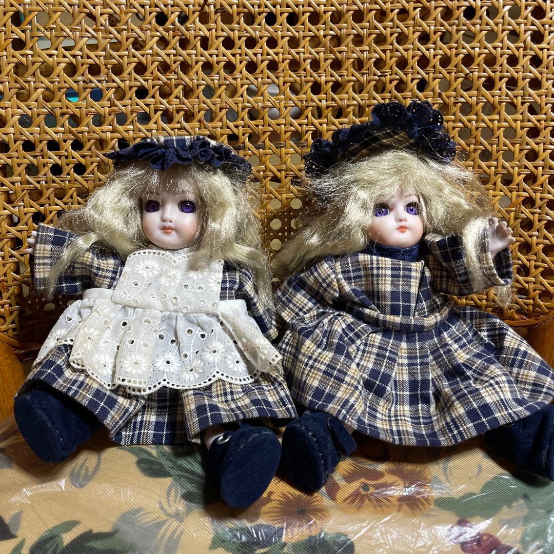 ビスクドール 女の子 2体セット かわいい - メルカリ