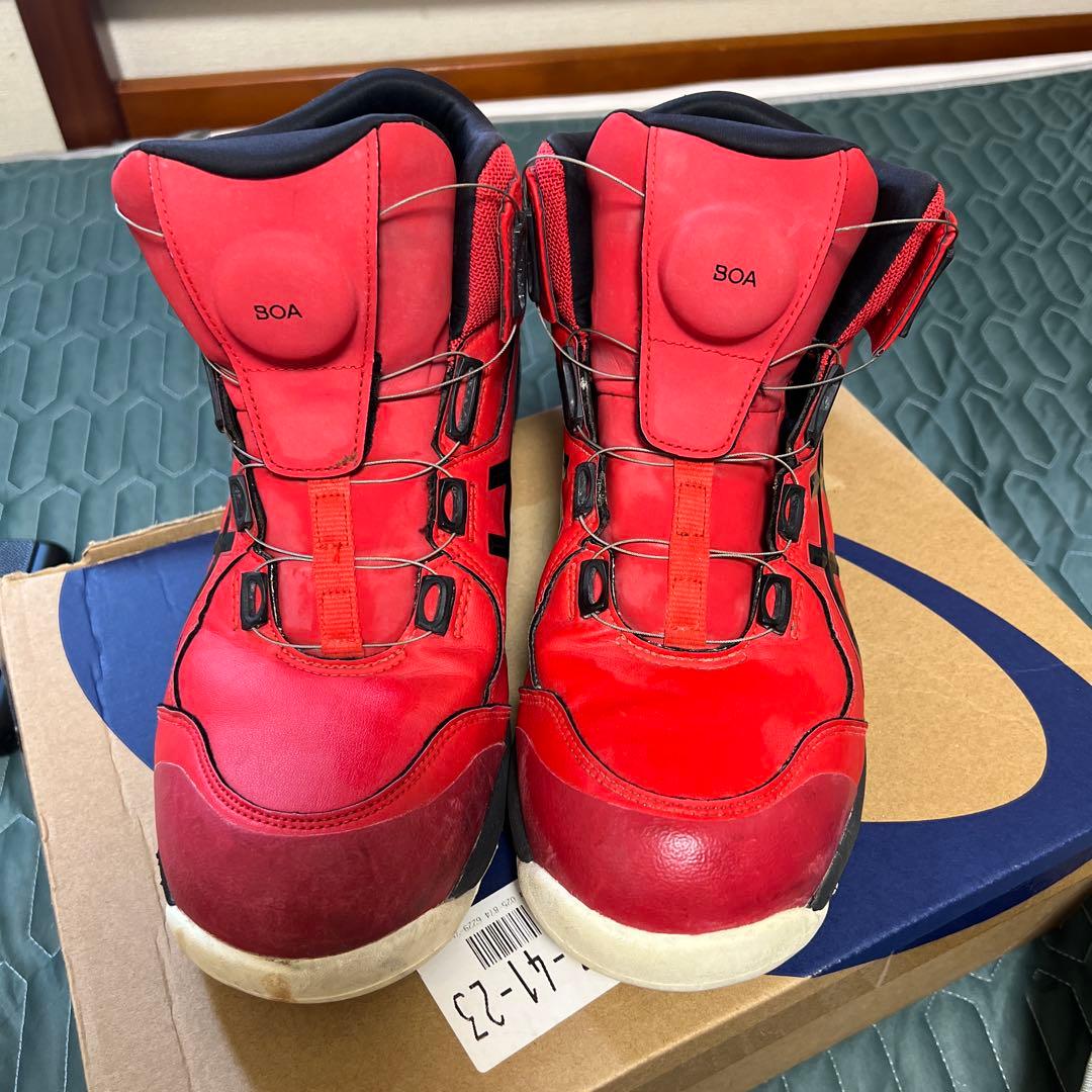 ASICS WINJOB CP304BOA クラシックレッド×ブラック 安全靴