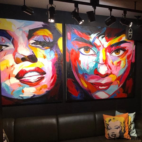 \"マリリン\" 特大ペンキアート 絵 一点物 店舗 展示品 送料無料