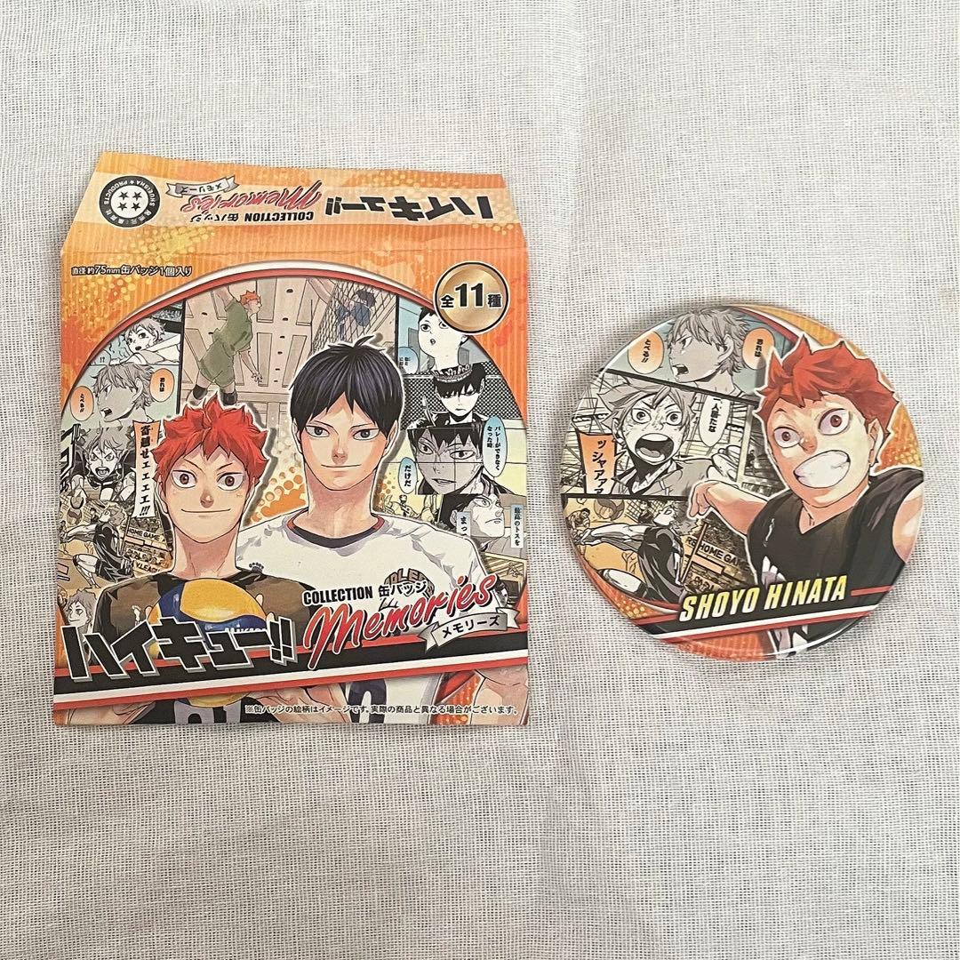 ハイキュー!! コレクション缶バッジMEMORIES 日向翔陽 2個セット