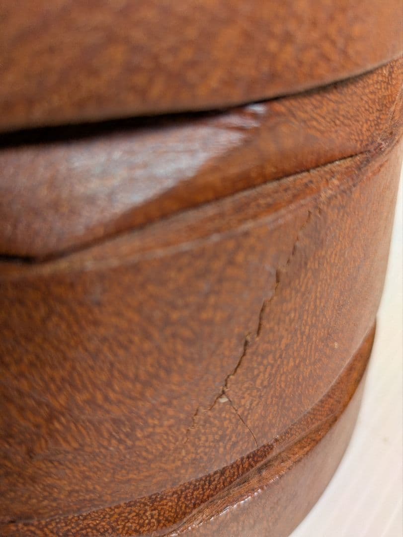 現状渡し ジャンベ 31cm 皮破れ有り ケース付き