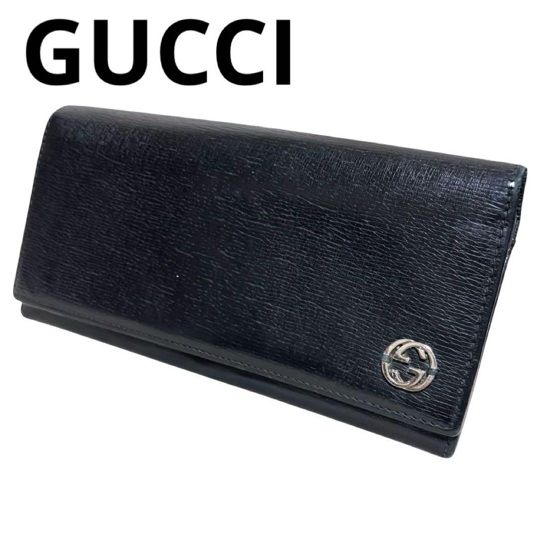 グッチ　112 グッチ　長財布　レザー　ブラック　インターロッキング金具　G金具 楽天市場】【財布】GUCCI グッチ インターロッキングG スタッズ 2つ折