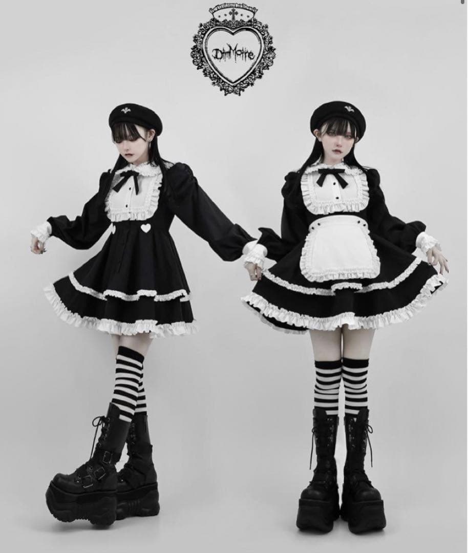 Dimmoire ディムモアール 絶メイドワンピース 黒白 - メルカリ