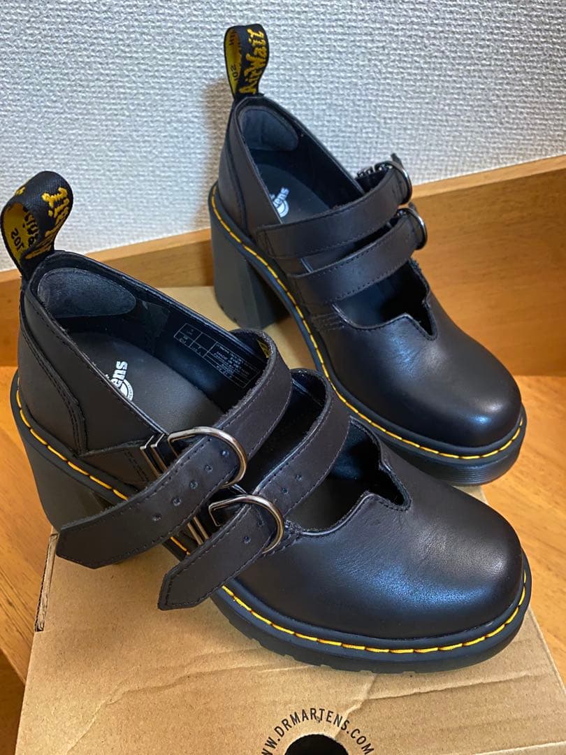 Dr. Martens Eviee ブラック ハイヒール UK5