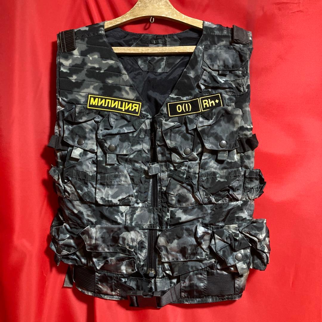 ロシア特殊部隊SOBR Kaskadアサルトベスト SMK迷彩 フルパッチ美品