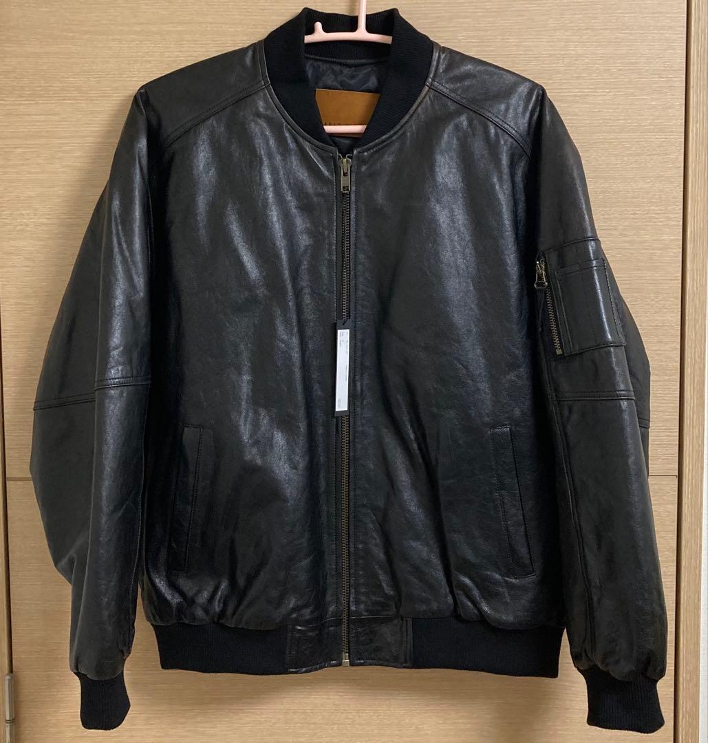 パブロヴィンチ　PABLO VINCI レザー ボンバージャケット　牛革　茶芯 PABLO VINCI パブロヴィンチ 24AW レザー ボンバー ジャケット Leather