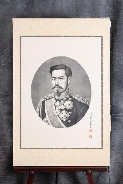 明治26年 ★『明治天皇陛下肖像画』★高精細な肖像画 ！ 約97×64cm 御祭神関係｜Q&A｜明治神宮