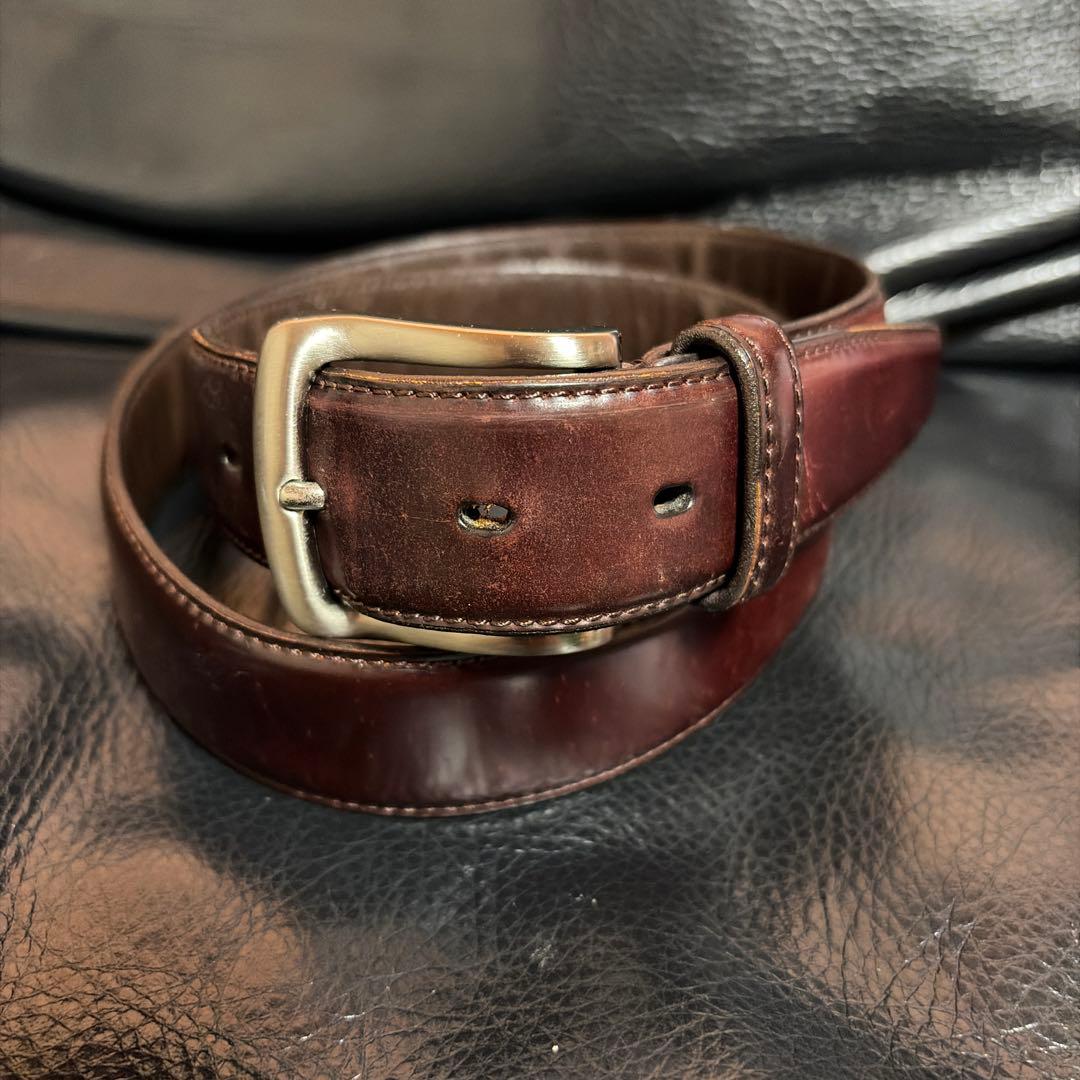 【値下げ】セパージュ ベルト　ホーウィンシェルコードバン　ダークブラウン