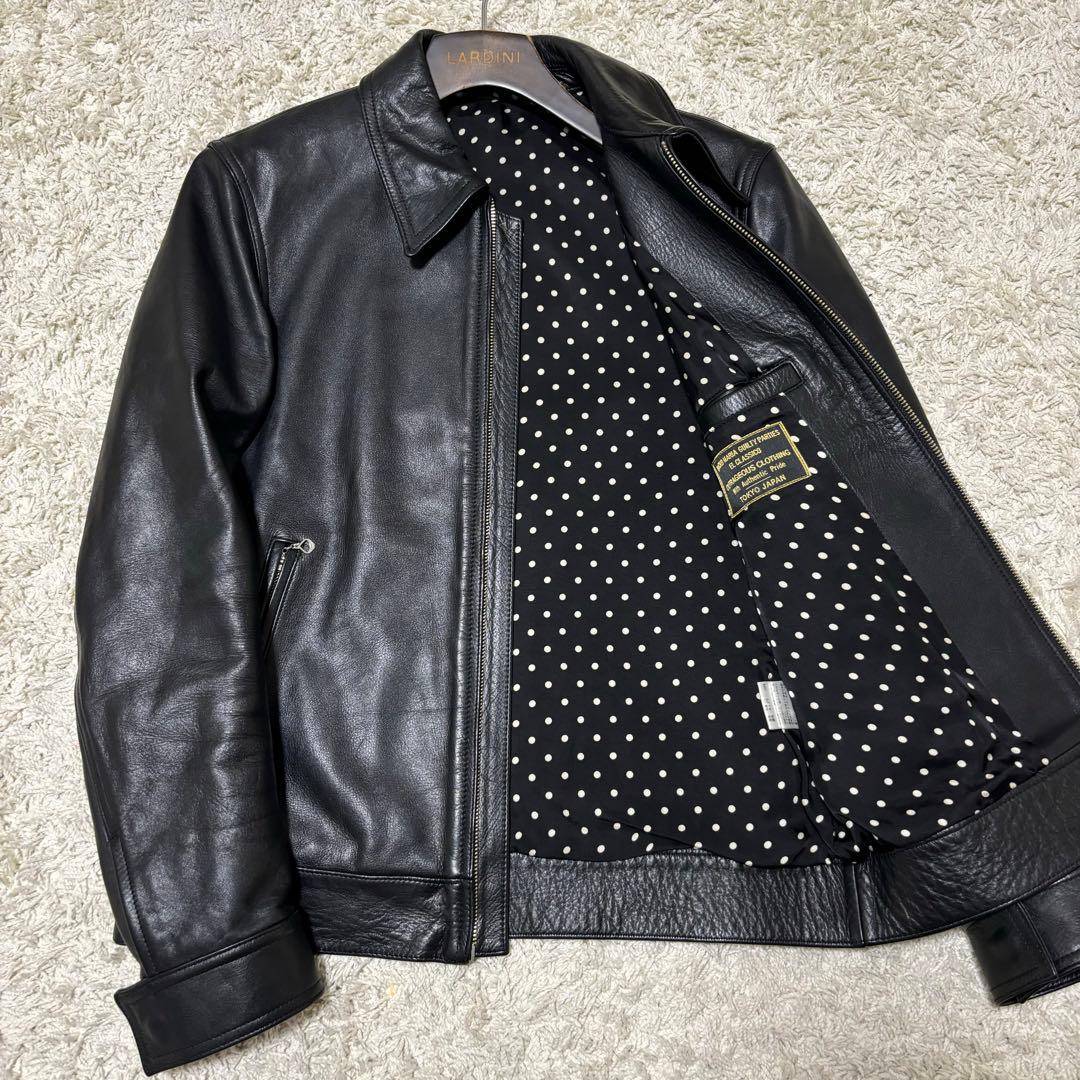 極美品】WACKO MARIA ワコマリア レザーシングルライダース 牛革 M