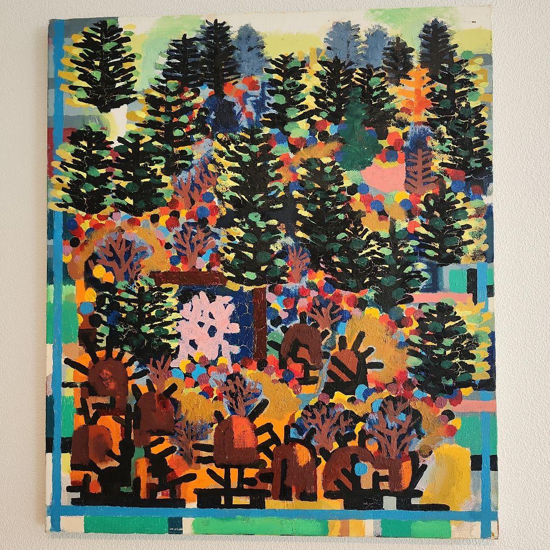 田渕眞兒　油絵　油彩　抽象画シリーズ　No.19 油彩 色遊び抽象 森田和昌 | nuancebeans