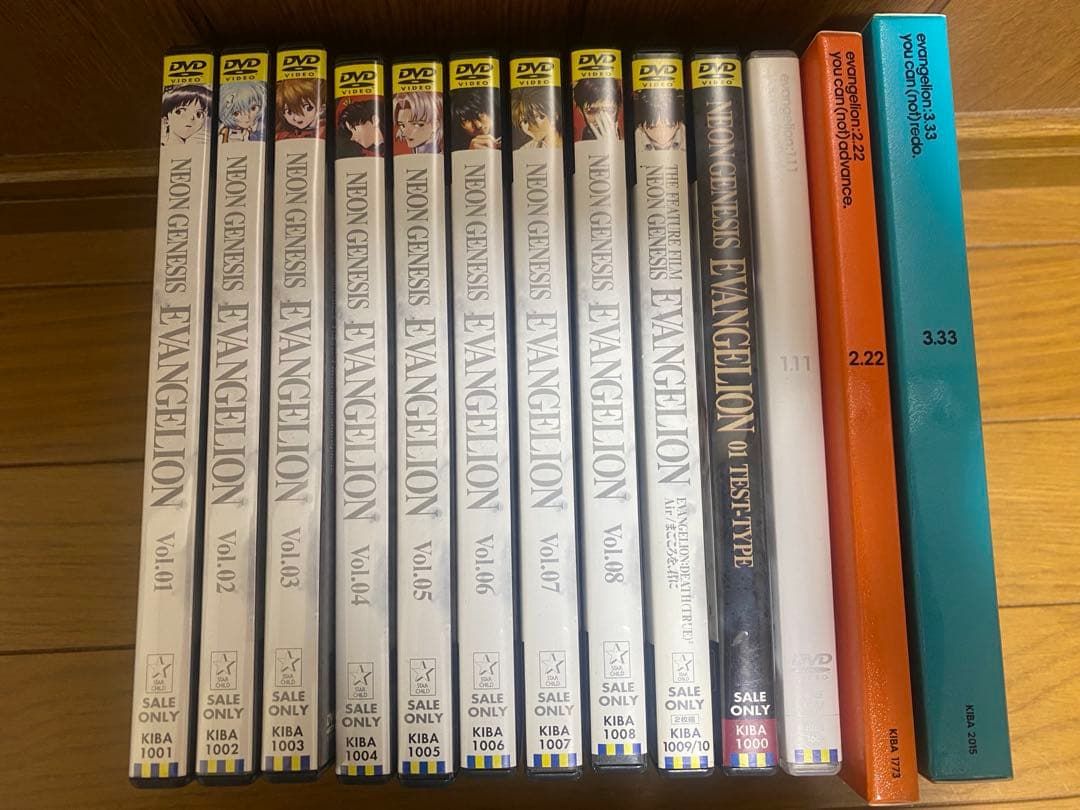 美品【12枚】エヴァンゲリオン DVD テレビ版 劇場版