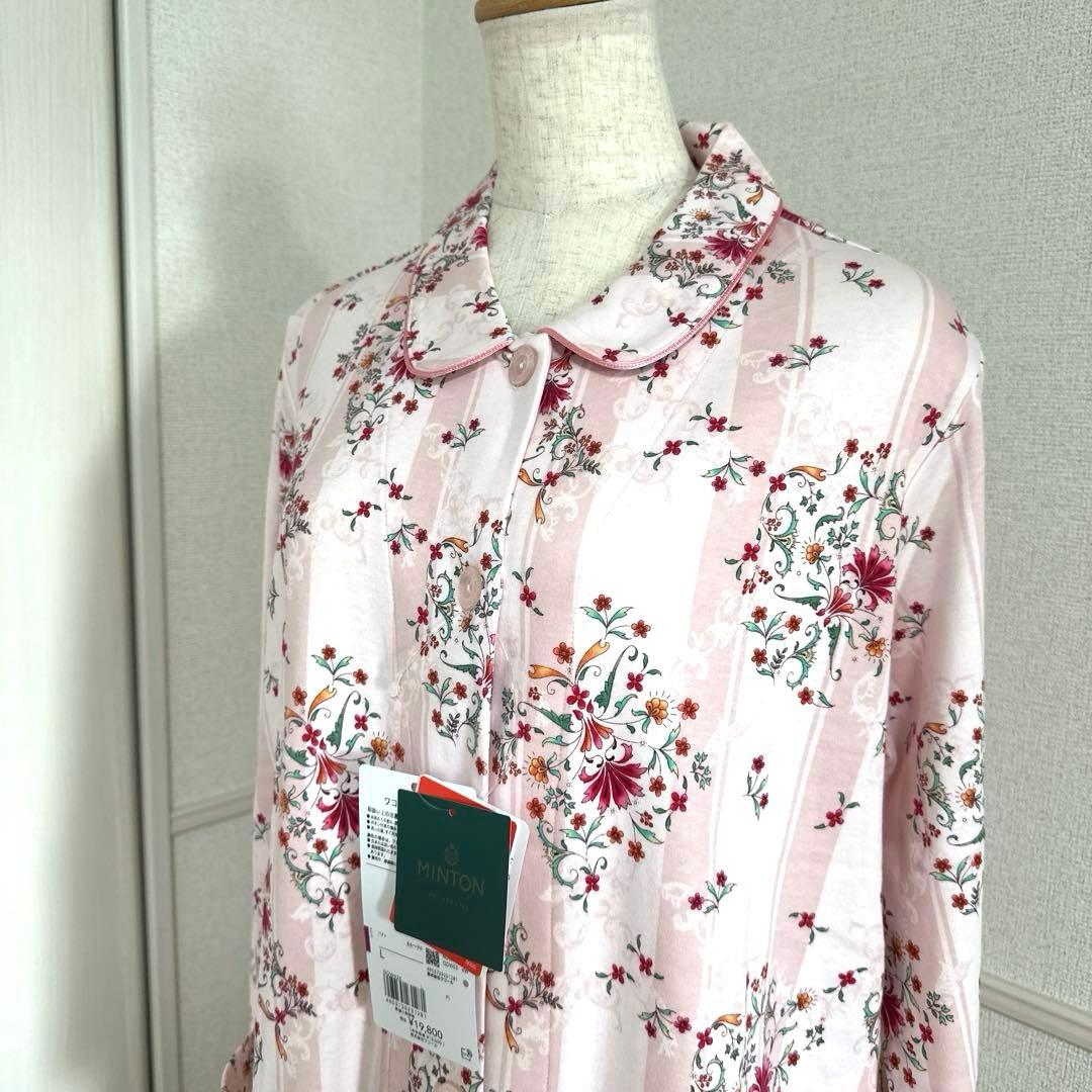 新品未使用タグ付　ワコールミントン　保温性暖かパジャマ　Lサイズ　ピンク