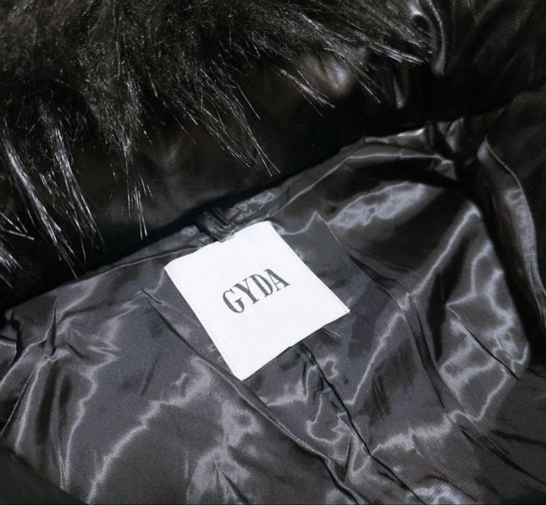 《最終値下げ‼️》24時間以内発送GYDA ブラック レザーダウンジャケット
