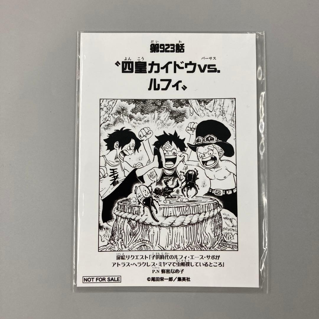 ★ワンピース　扉絵ブロマイド 923