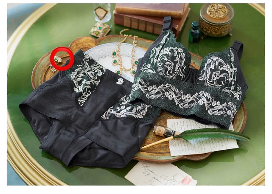 MARUKO リベルディーニュ ショートガードル ELサイズ　黒×グリーン限定 liberdigne | MARUKO