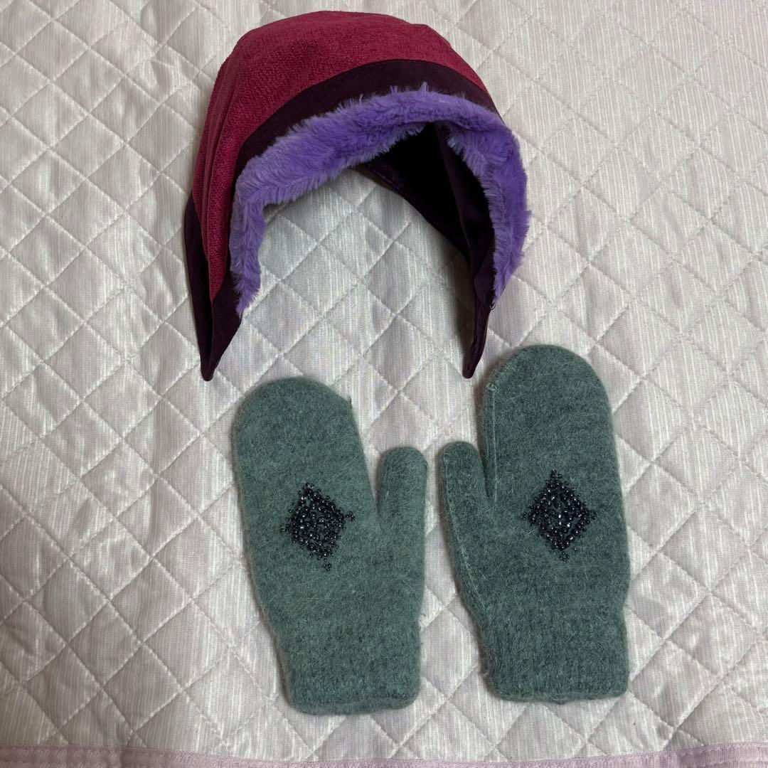 シークレットハニー ディズニー アナ雪 雪山 ドレス＆ケープ帽子手袋