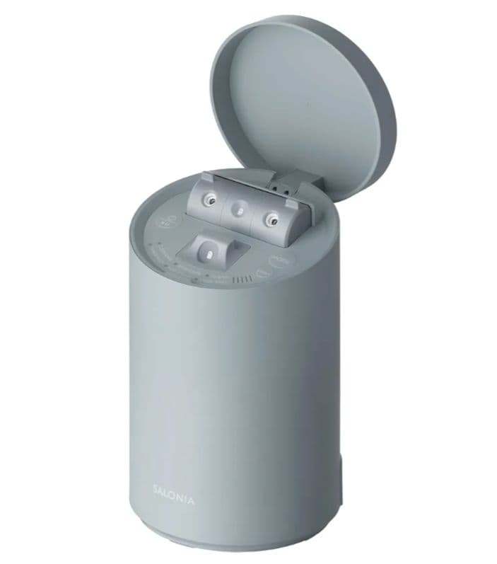 SALONIAピュアブライト スチーマー 美顔器フェイススチーマー 美容 グレー SALONIA（サロニア） スチーマー 美顔器 ピュアブライト スチーマー