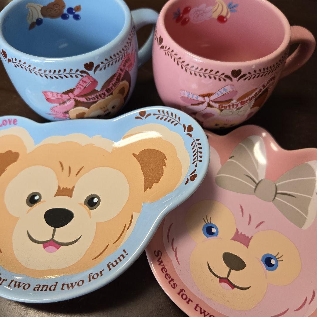 ダッフィー＆シェリーメイ マグカップ・プレートセット 東京ディズニー
