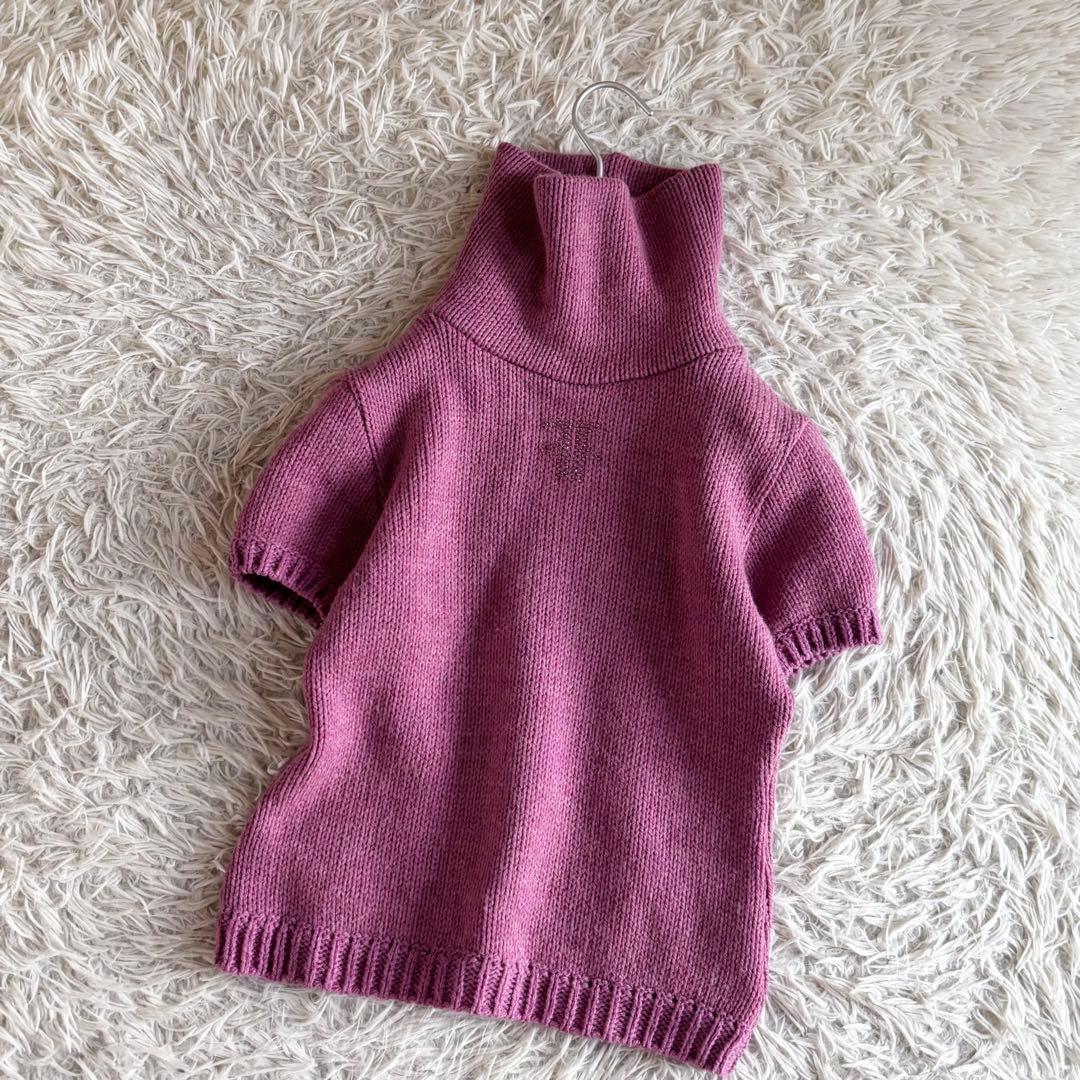 ヴィンテージ 当時物 フェンディ FENFI ラインストーン ハイネック ニット