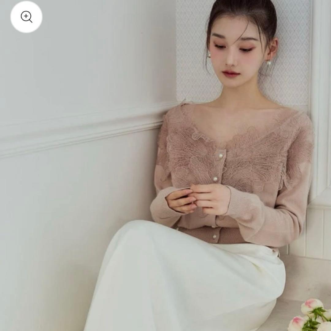 polaura ポローラ レースフリルカーディガン - メルカリ