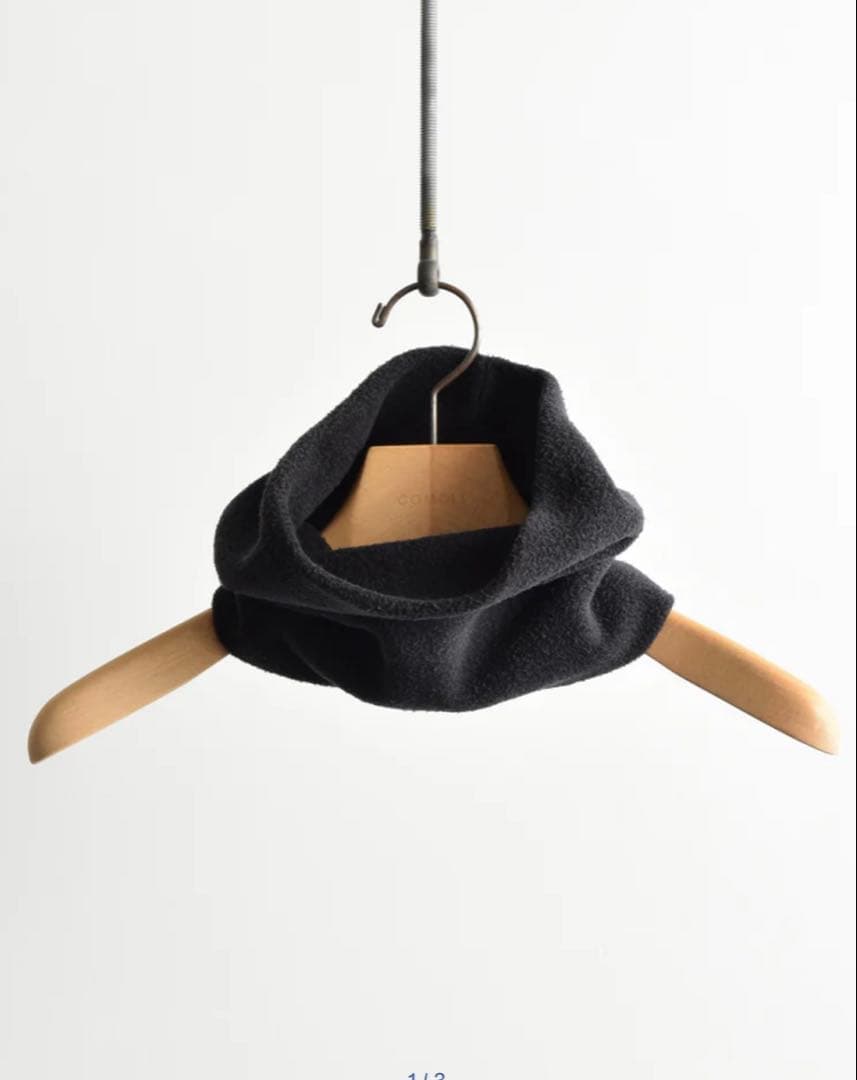 COMOLI 25AW フリースネックウォーマー Fade Black