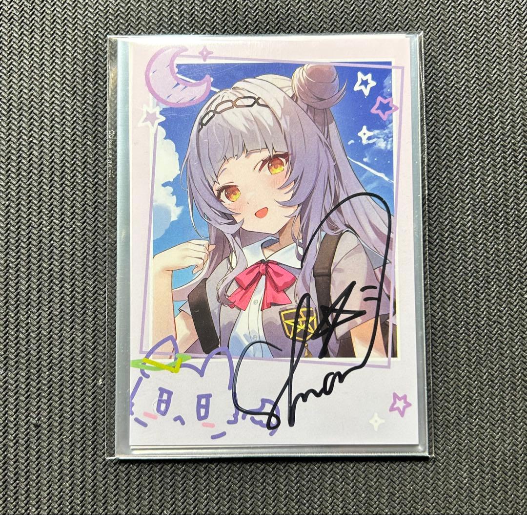 ホロライブ 紫咲シオン 6周年記念 直筆サイン入りチェキ風ブロマイド