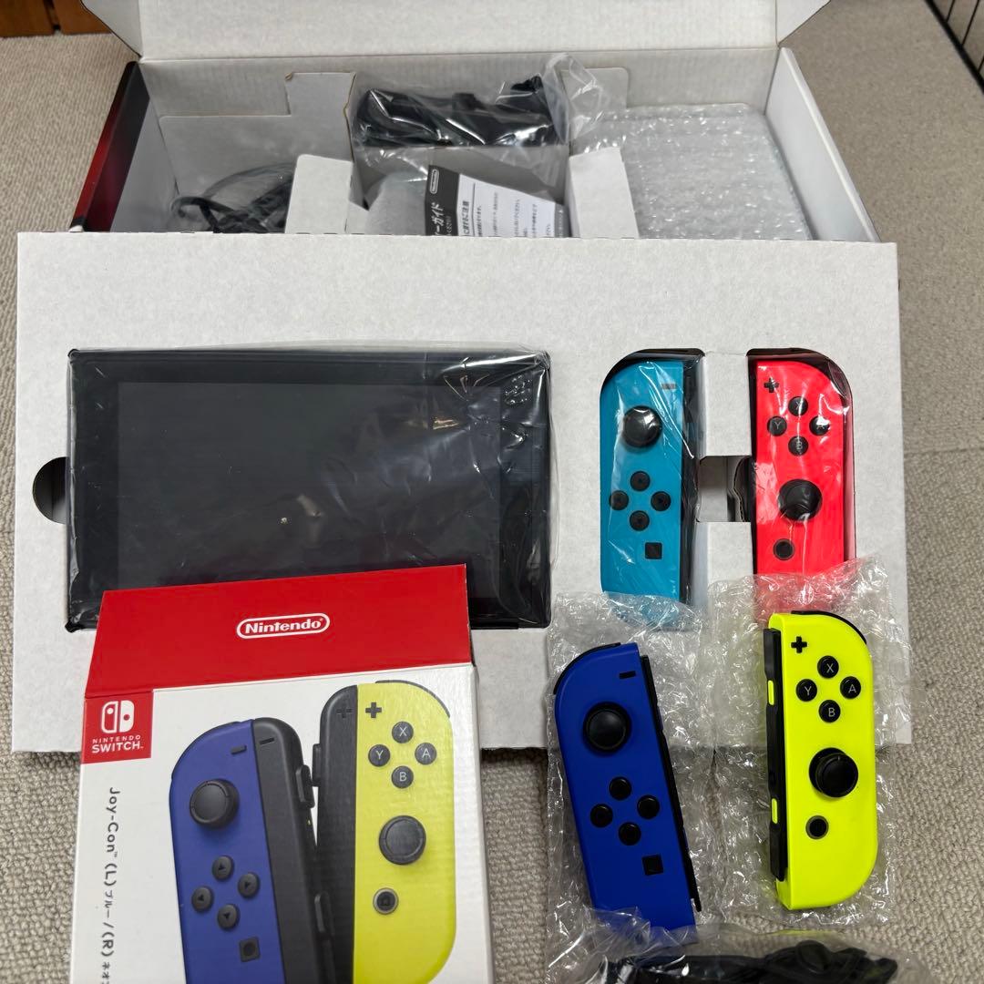 Nintendo Switch 本体 ネオンカラー コントローラー2個