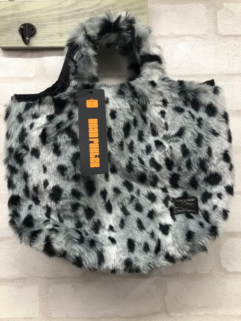 chatamichi kHEADPORTER ファーバッグ レオパード