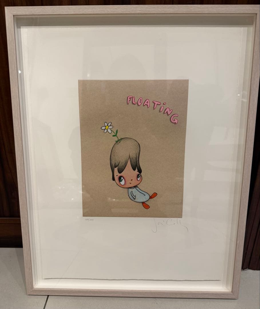 ハビア・カジェハ サイン入り 版画 Floating 限定250部