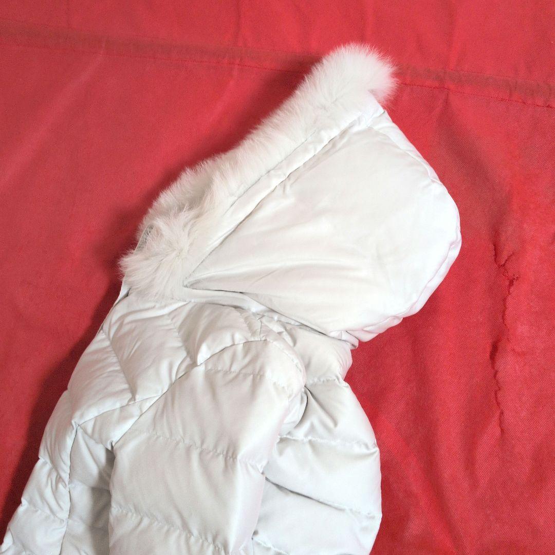 未使用級】INDIVI ダウンコート ☆ホワイトフォックスファー☆／40