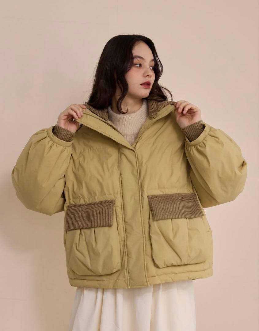 OLUN 中綿リブブルゾン Sサイズ