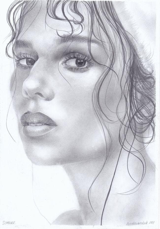 イラスト　原画　ボドナリク・カテリーナ 「の女」