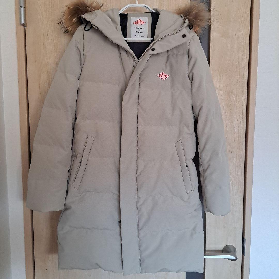 DANTON ベージュロング ダウン 36