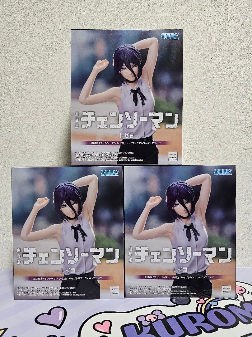 チェンソーマン レゼ篇　レゼ　フィギュア3個セット 劇場版『チェンソーマン レゼ篇』公開中！魂ウェブ商店受注中のS.H.