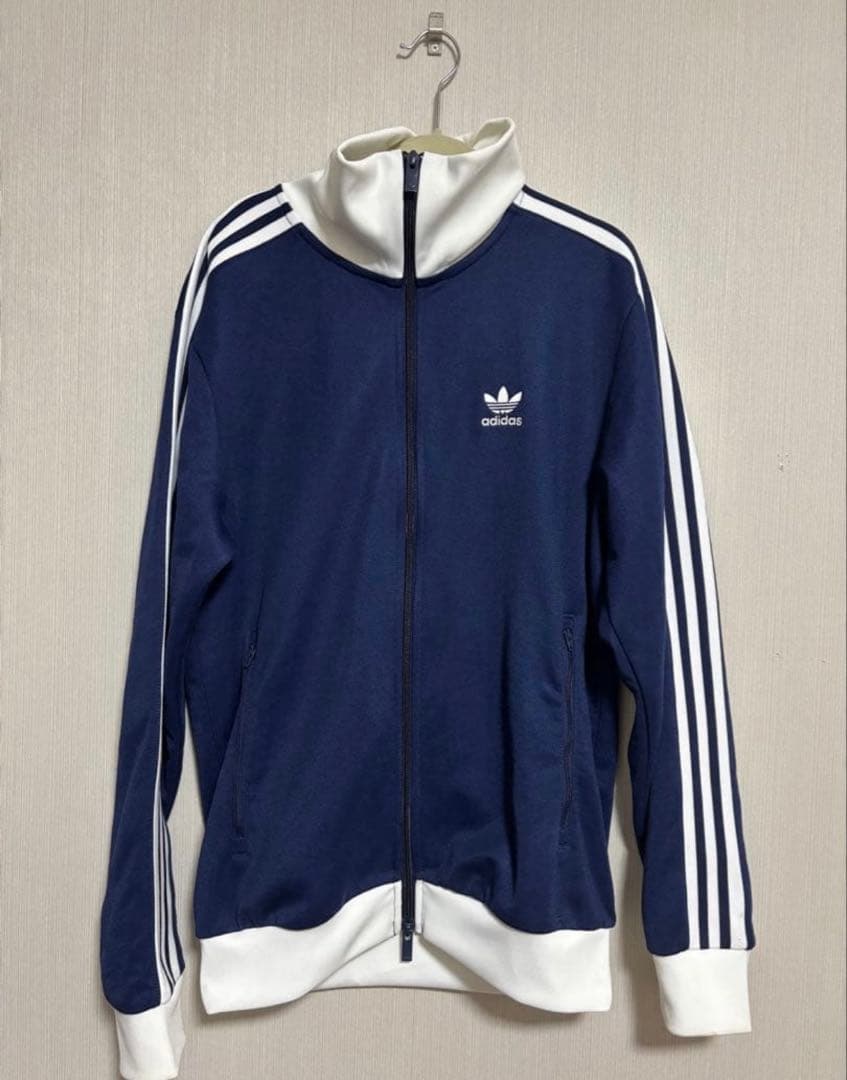 adidas ネイビー ジャージ ジャケット S