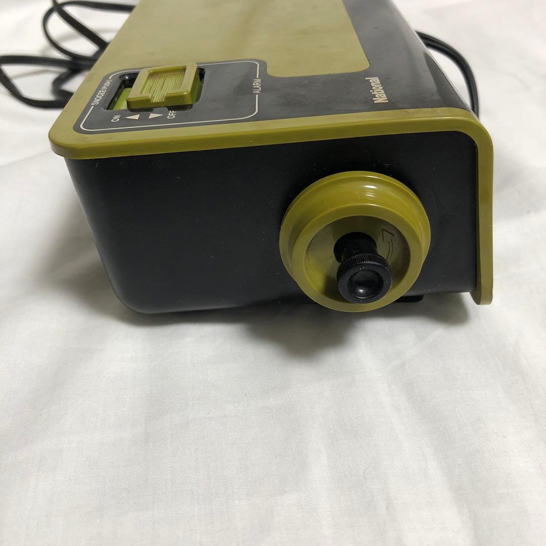 送料無料昭和レトロ パタパタ目覚まし時計 National TG02 グリーン