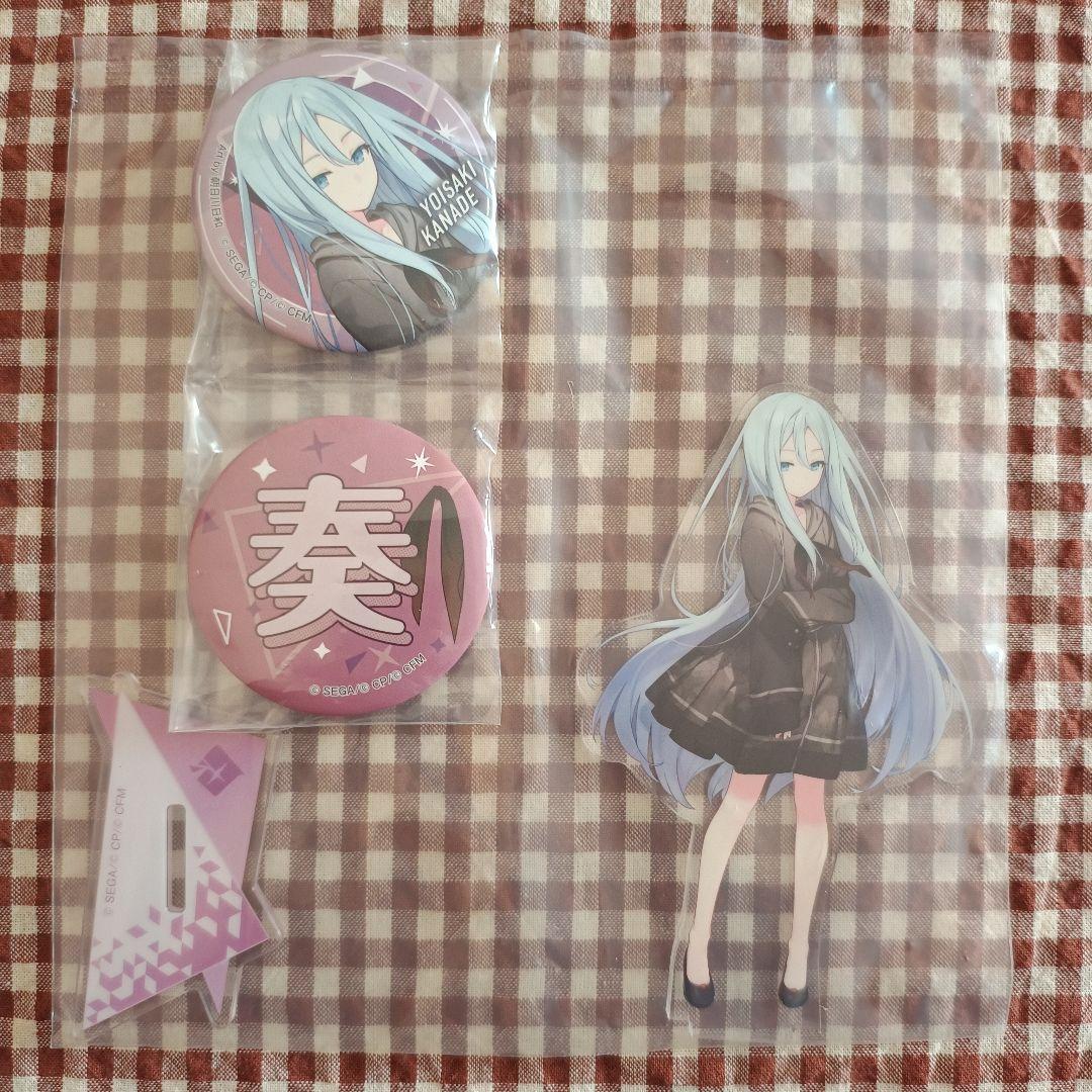 プロセカ セガラッキーくじ アクスタ 缶バッジ 宵崎奏 - メルカリ