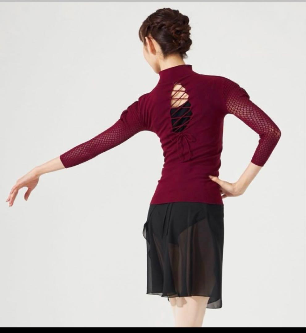 チャコットノーソーイング　バーガンディ ハイネック