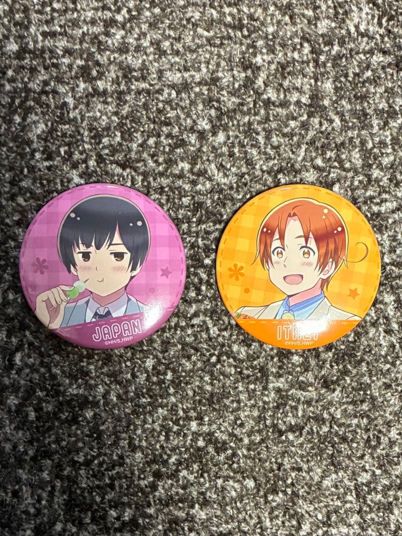 ヘタリア World☆Stars 日本 イタリア 缶バッジセット - メルカリ