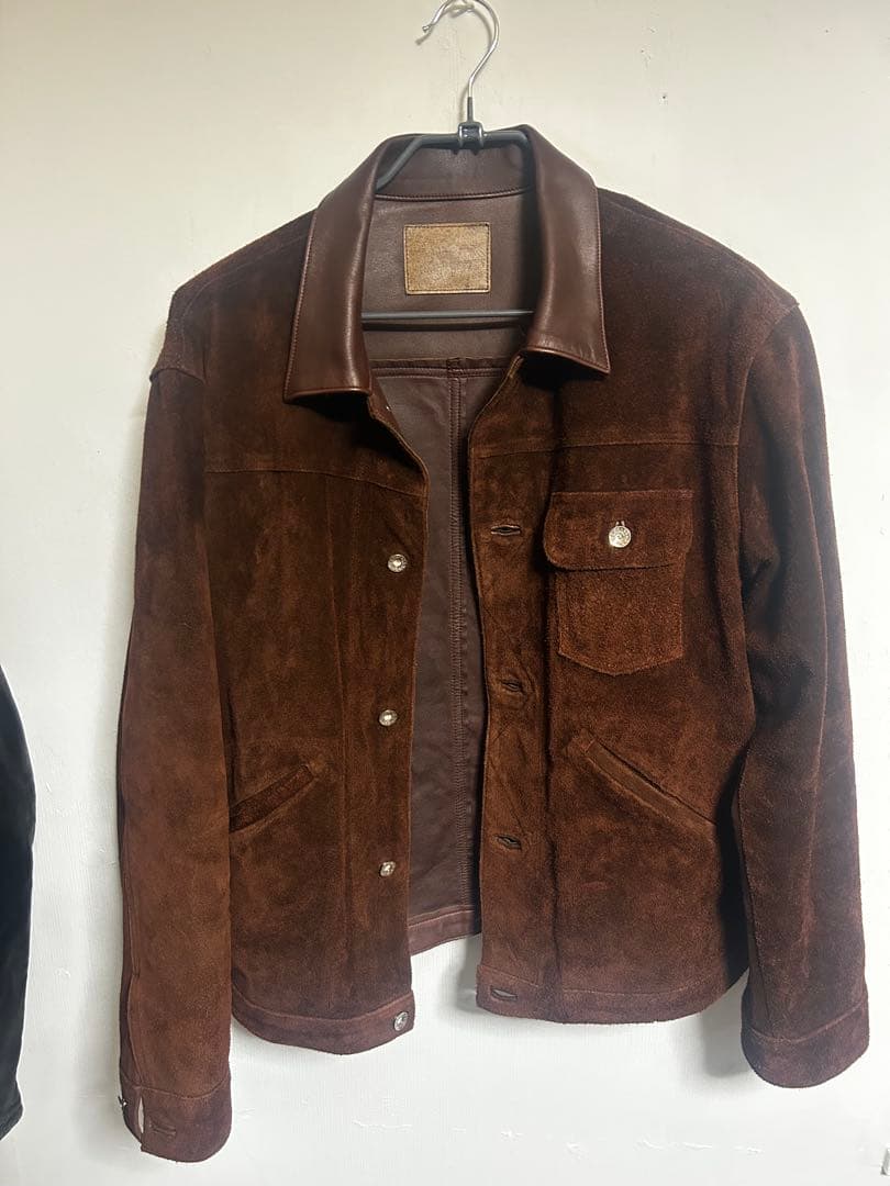 ジャケット・アウター MOTOR WASHABLE COWHIDE ROUGH OUT JACKET